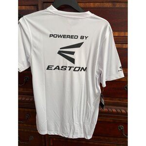 Easton Youth Promo Spirit Jersey Tee - White with black text - NEW! Youth Large